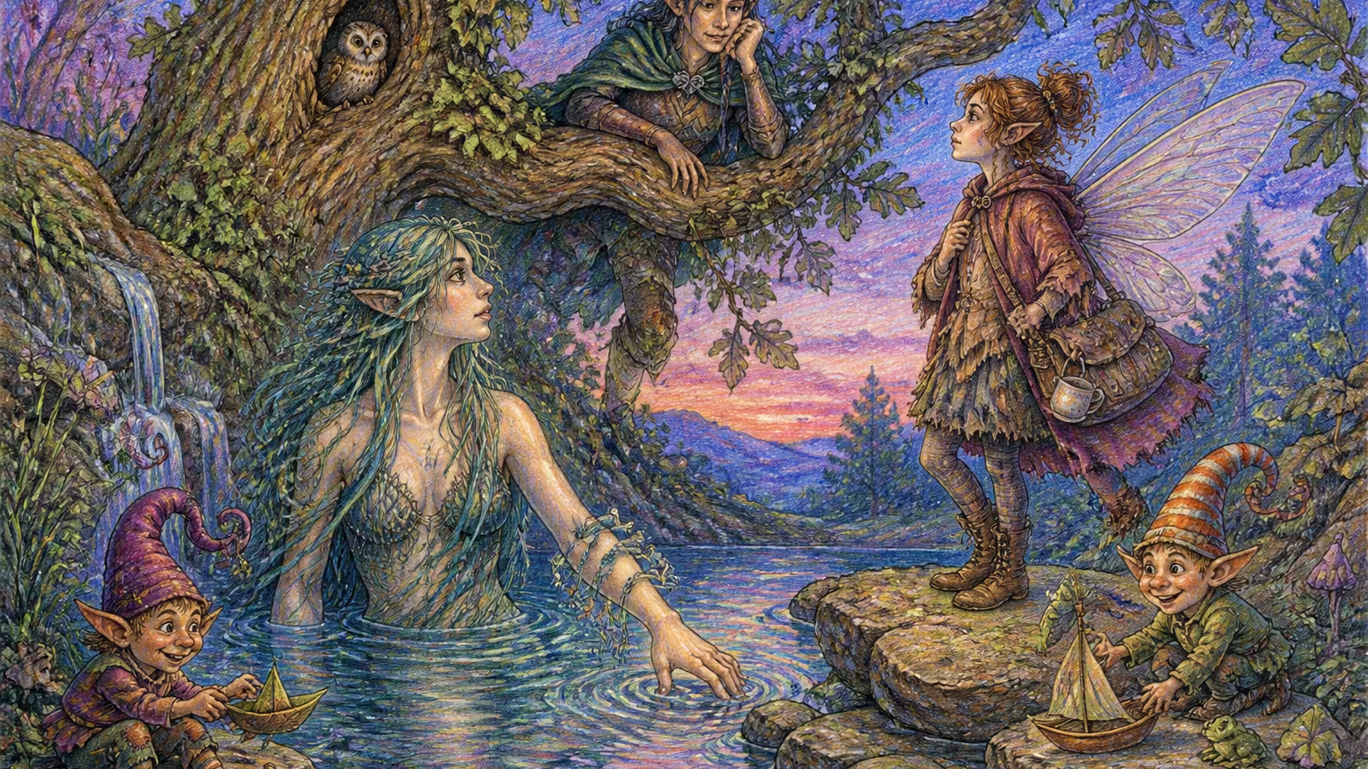 Fées et nymphes (et pourquoi c'est pas pareil)