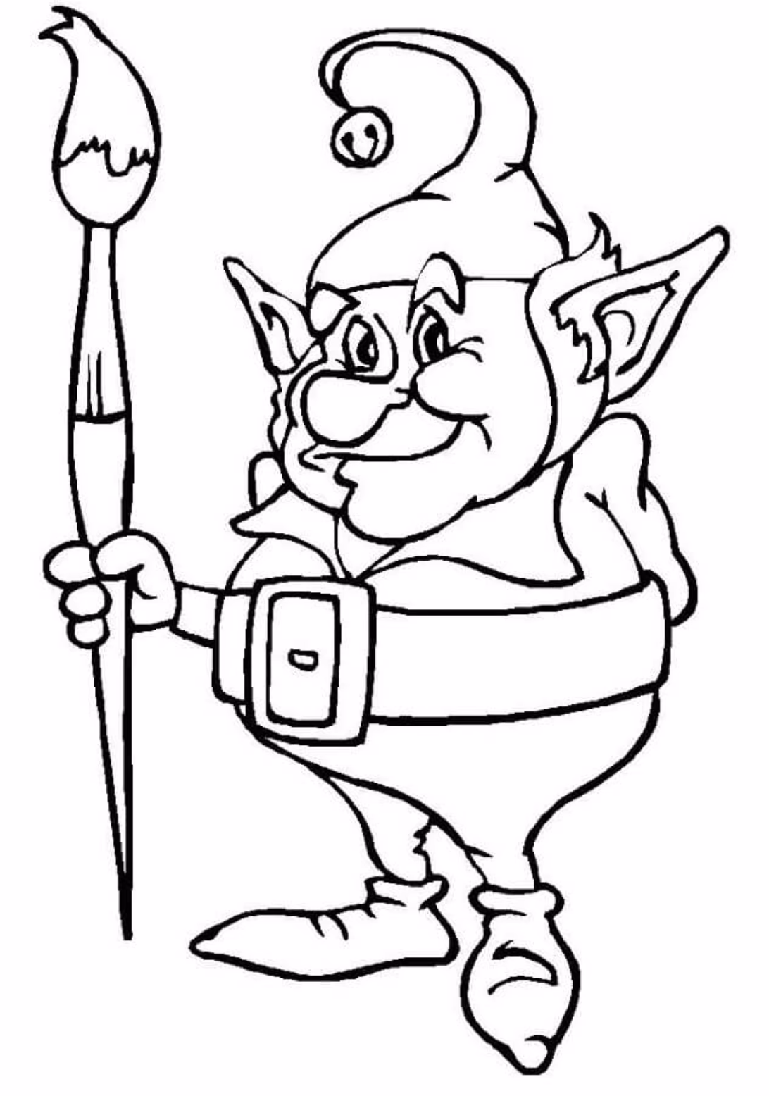 Duendes para colorear e imprimir