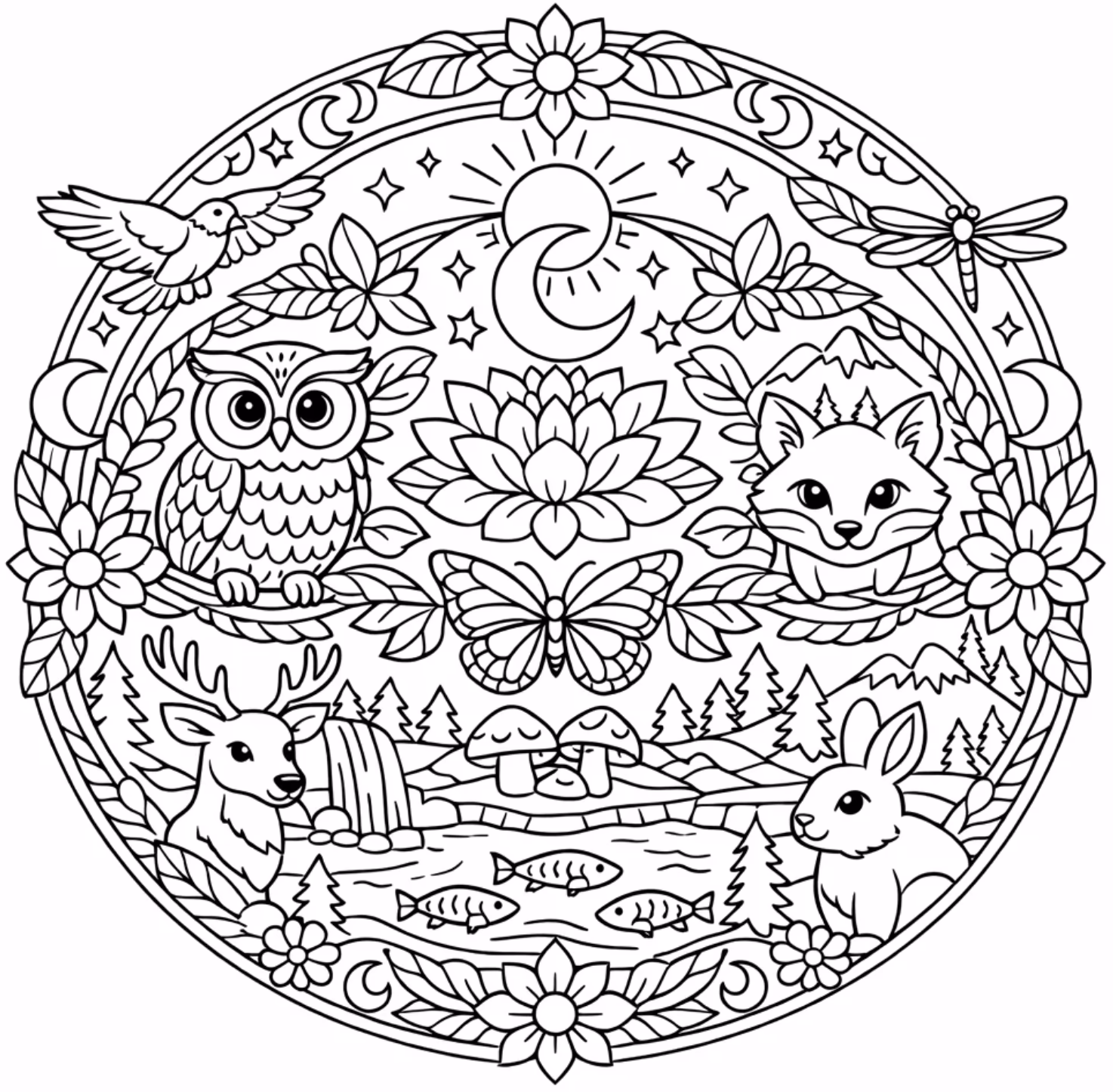 Coloriages de nature à imprimer 4