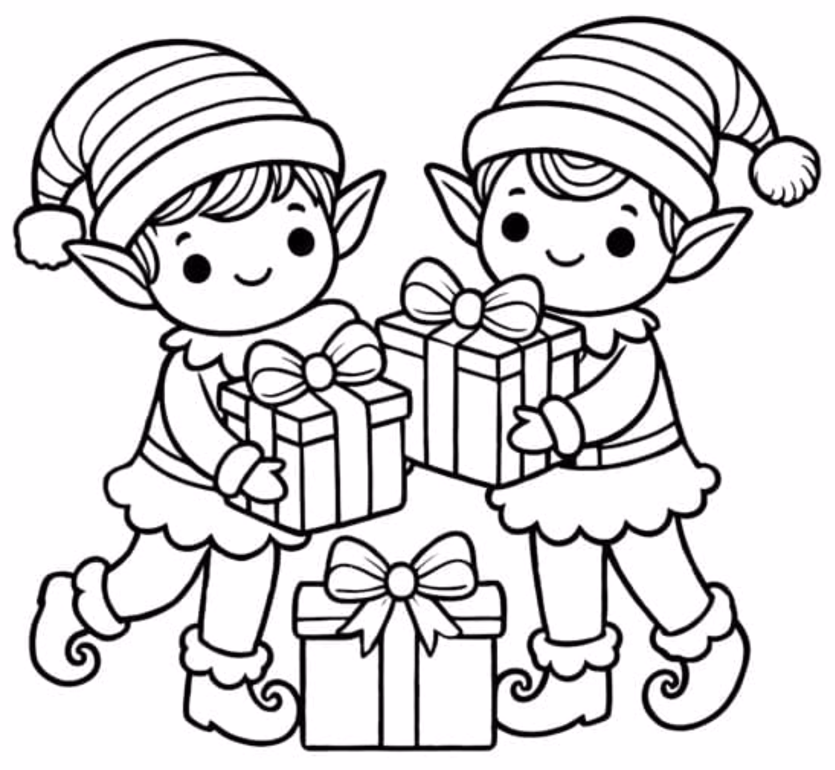 Weihnachtswichtel Ausmalbilder 5