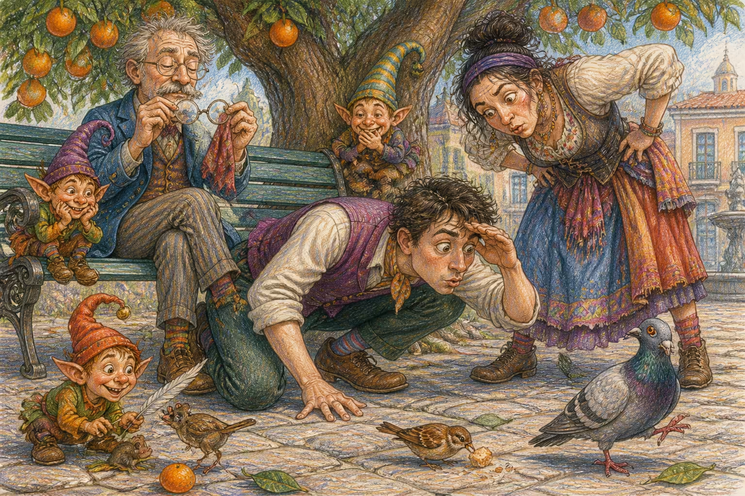 Escena de los Magikitos que ilustra la expresión Hacerse el gallego