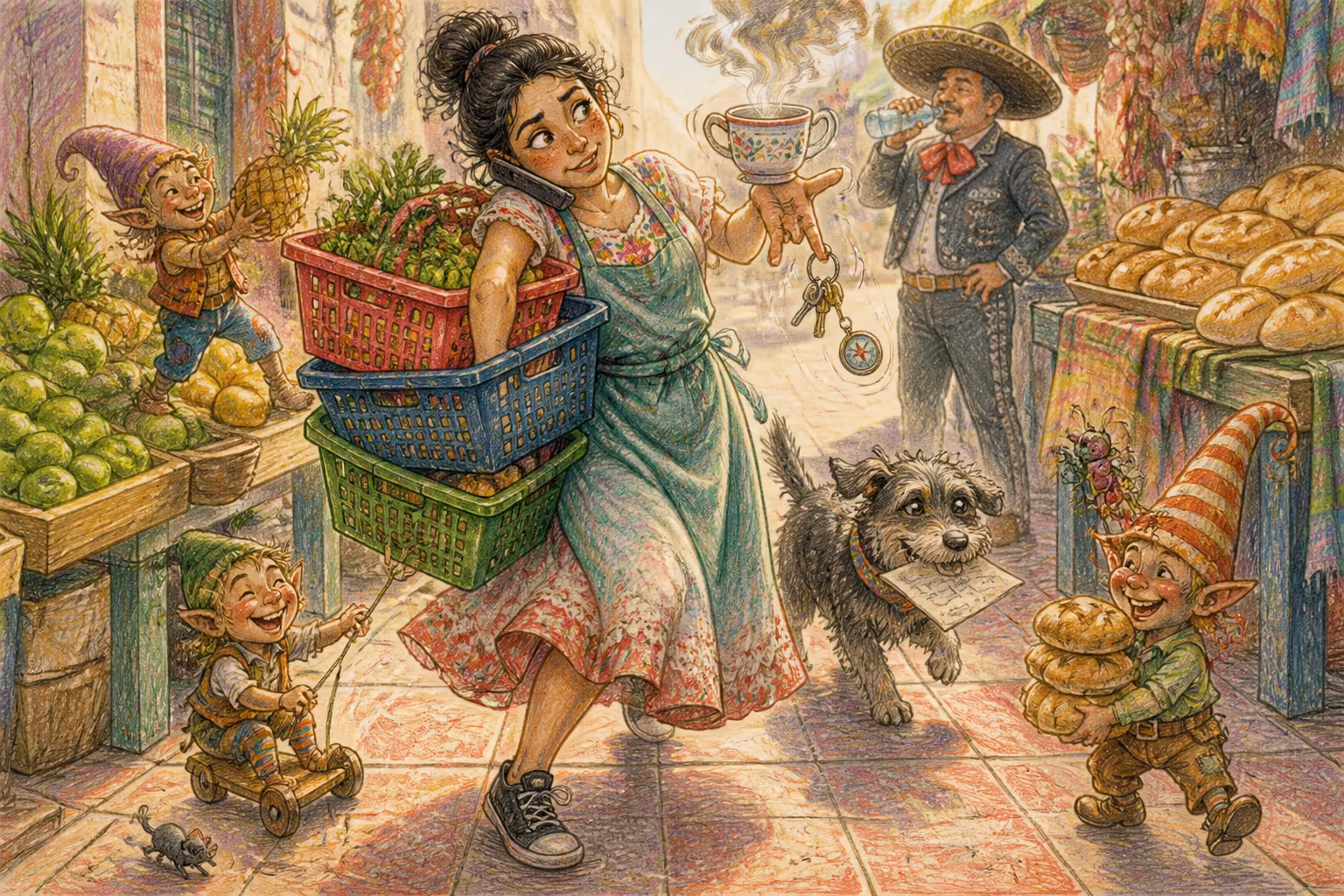 Escena de los Magikitos que ilustra la expresión Andar en friega
