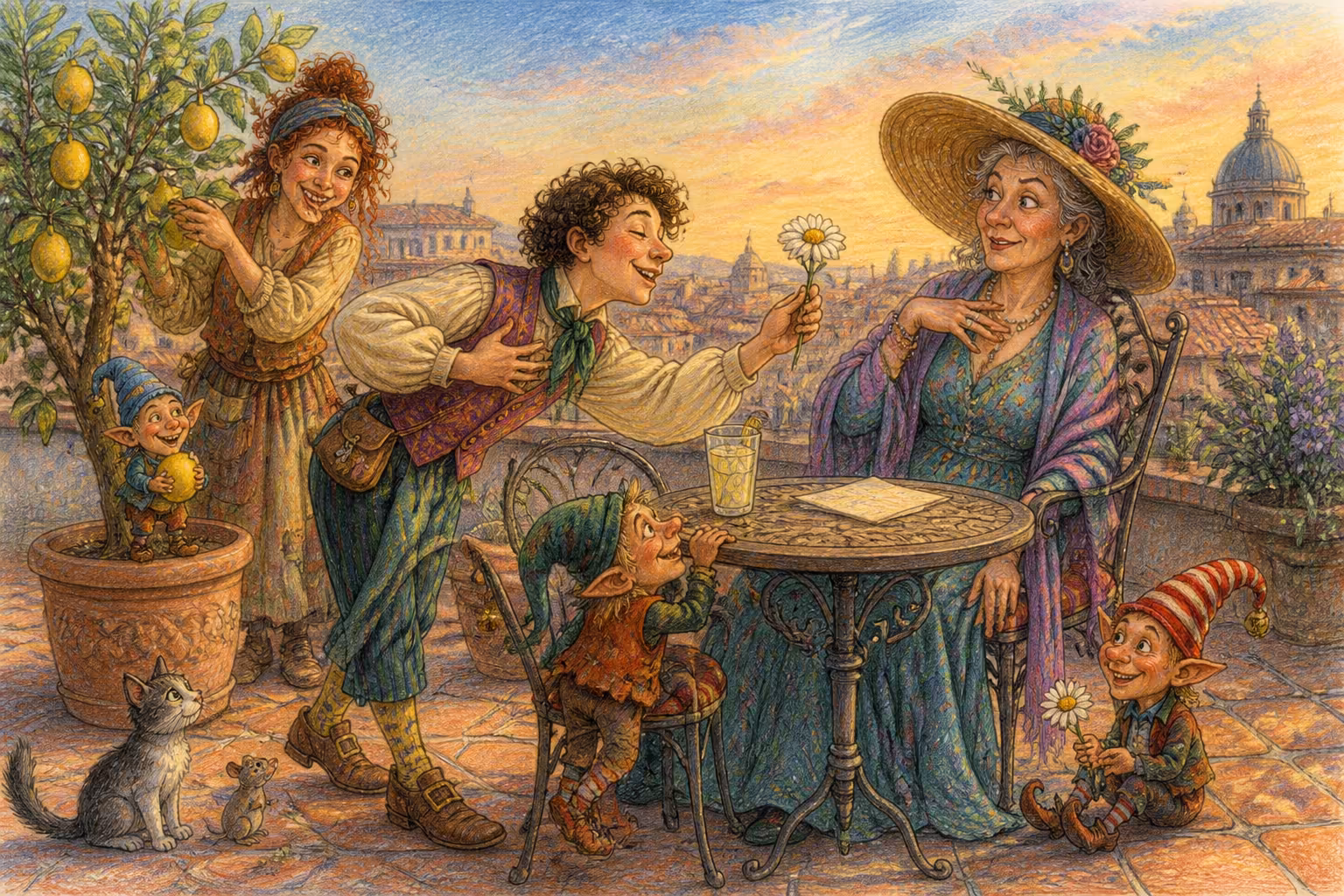 Escena de los Magikitos que ilustra la expresión Echar flores