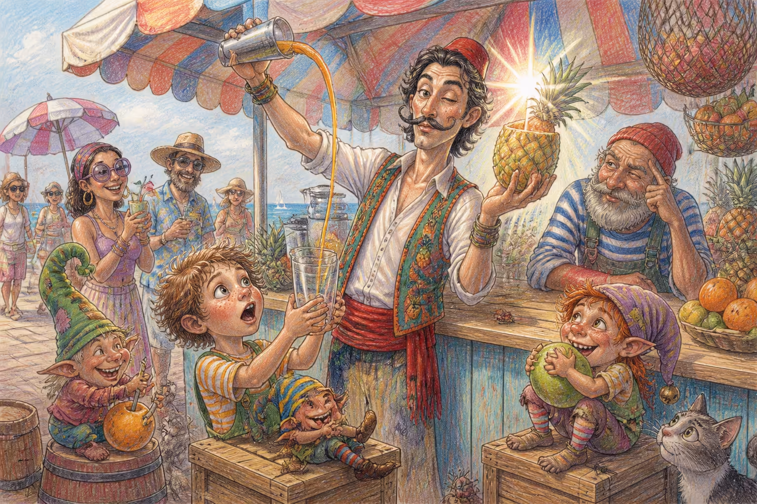 Escena de los Magikitos que ilustra la expresión ¡Qué tipo!