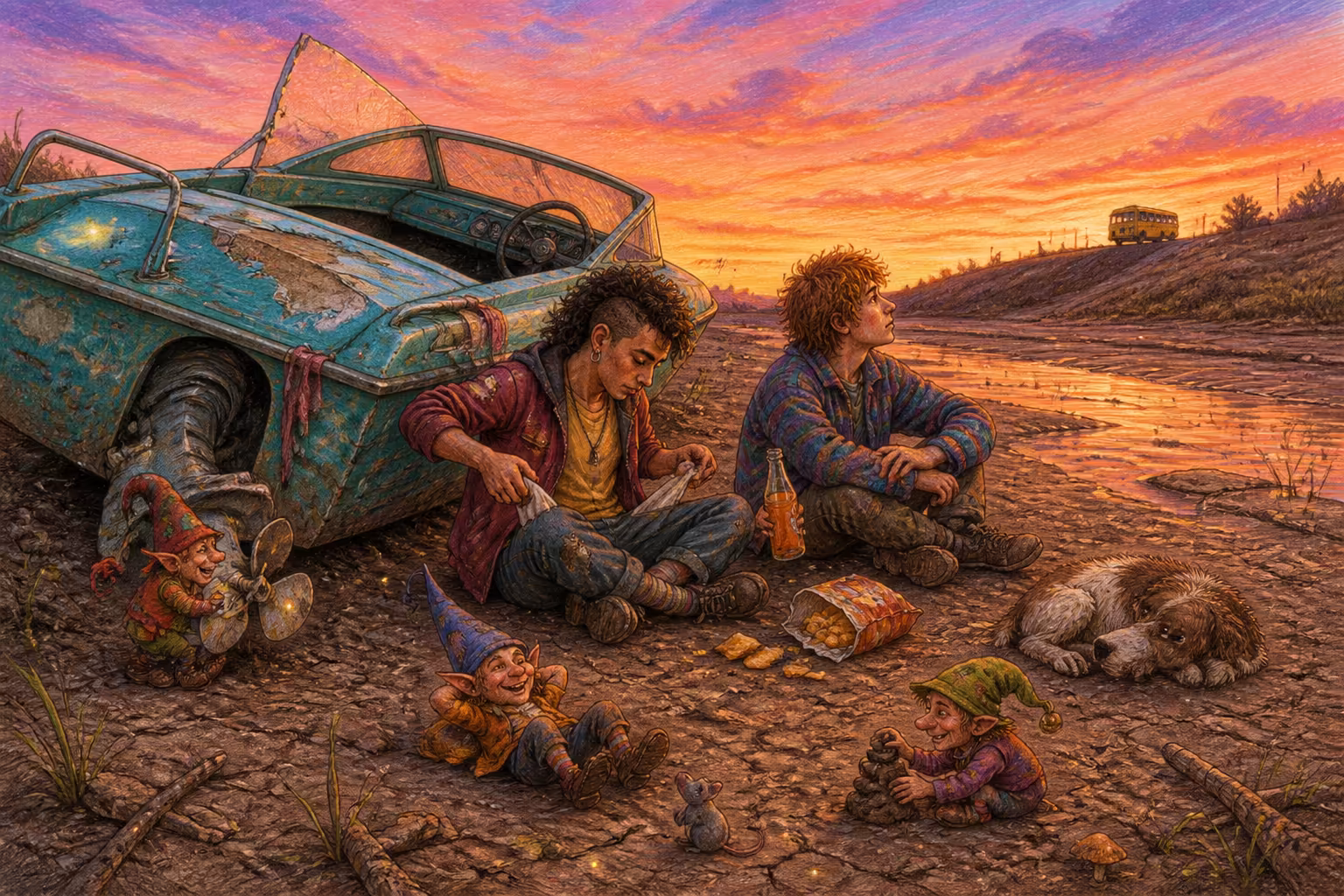 Escena de los Magikitos que ilustra la expresión Estar varado