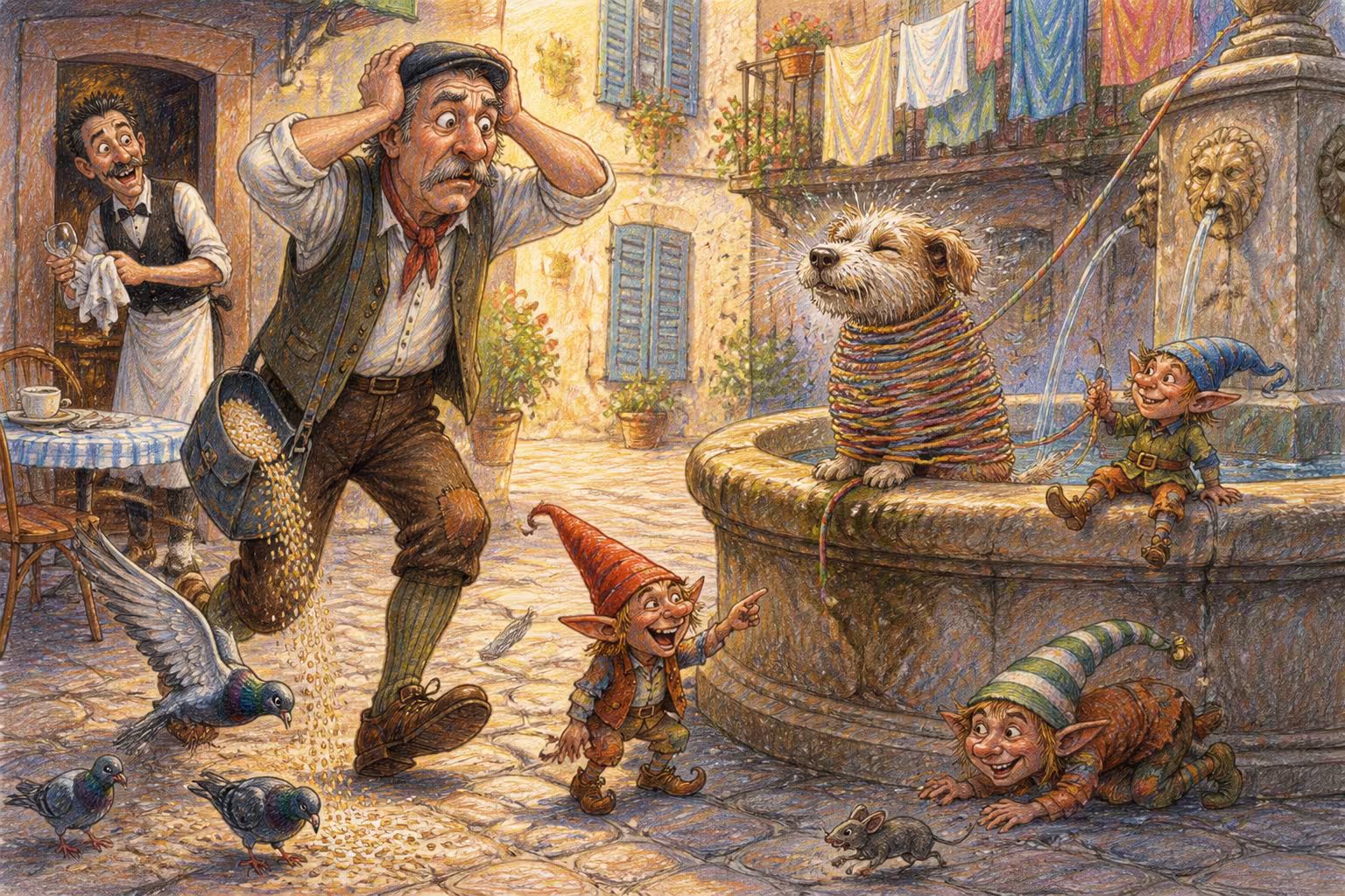 Escena de los Magikitos que ilustra la expresión ¡Vaya tela!