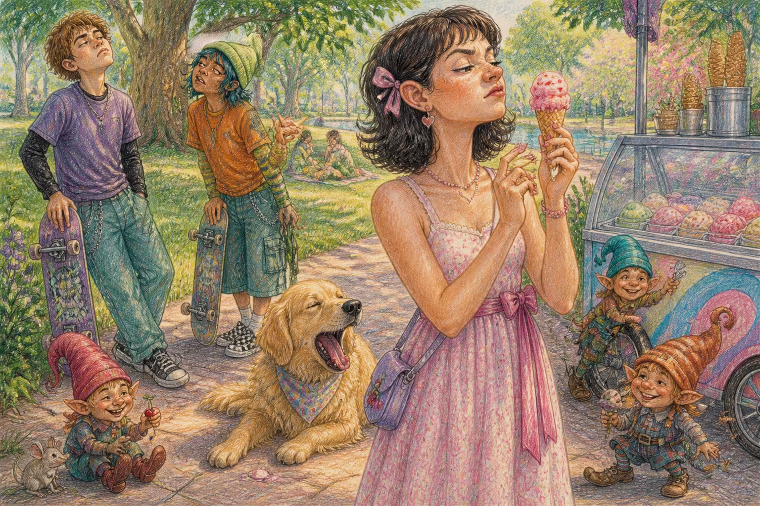 Escena de los Magikitos que ilustra la expresión Niña fresa