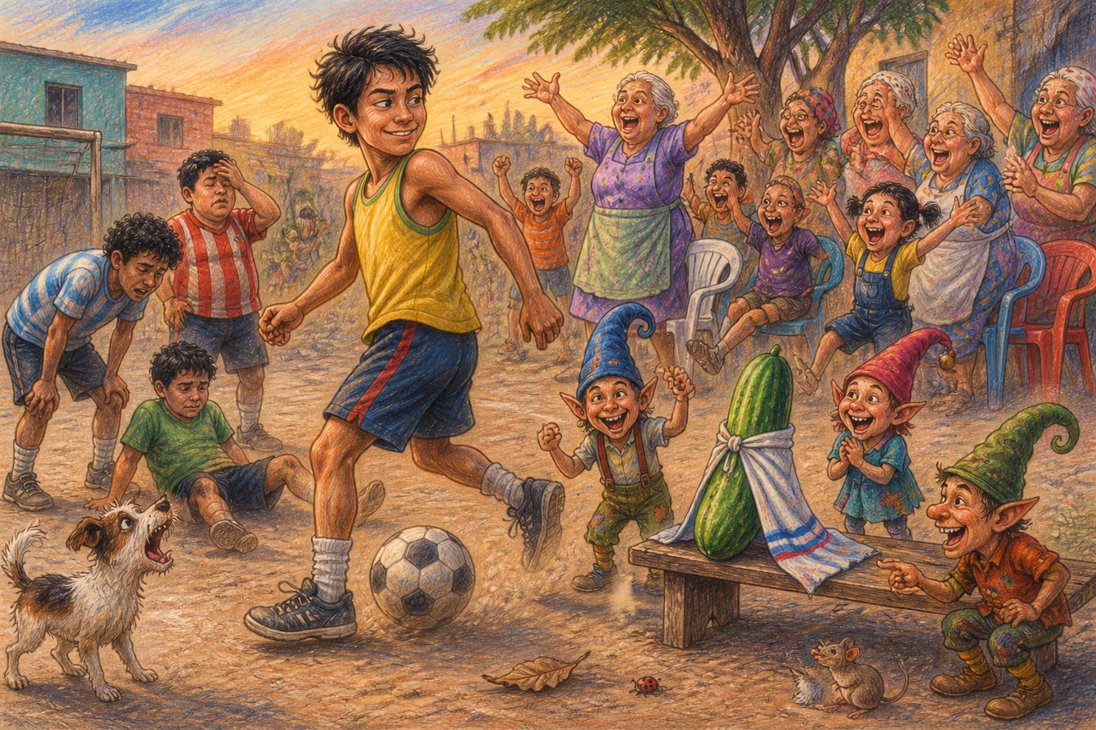 Escena de los Magikitos que ilustra la expresión Eres un pepino