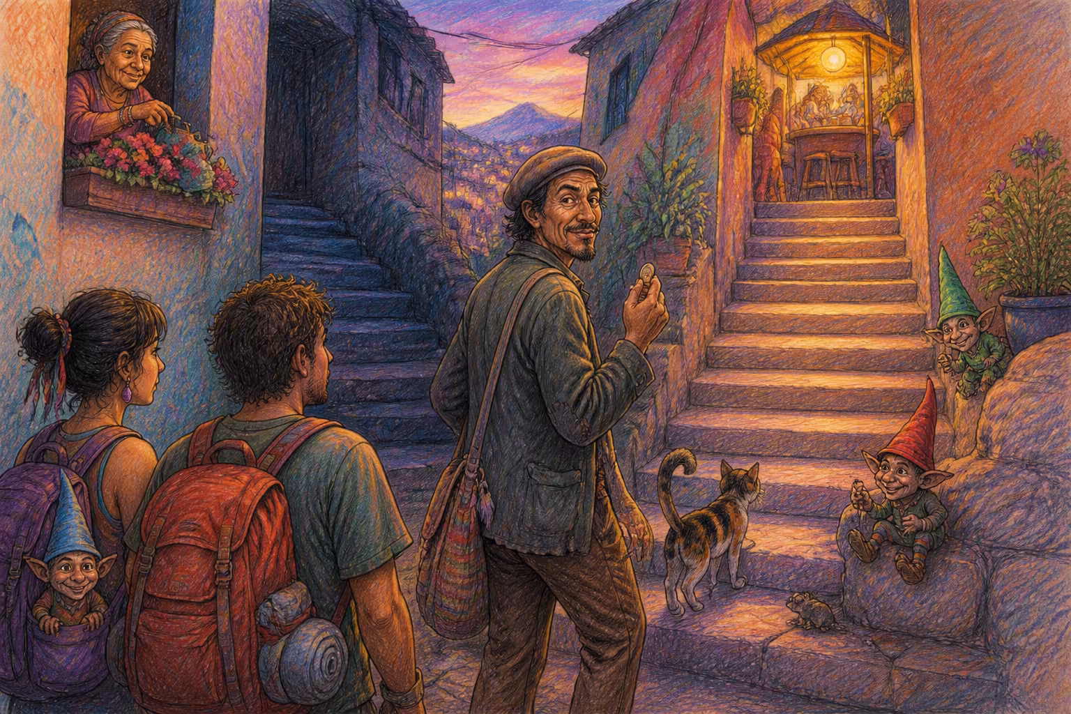 Escena de los Magikitos que ilustra la expresión Tener calle