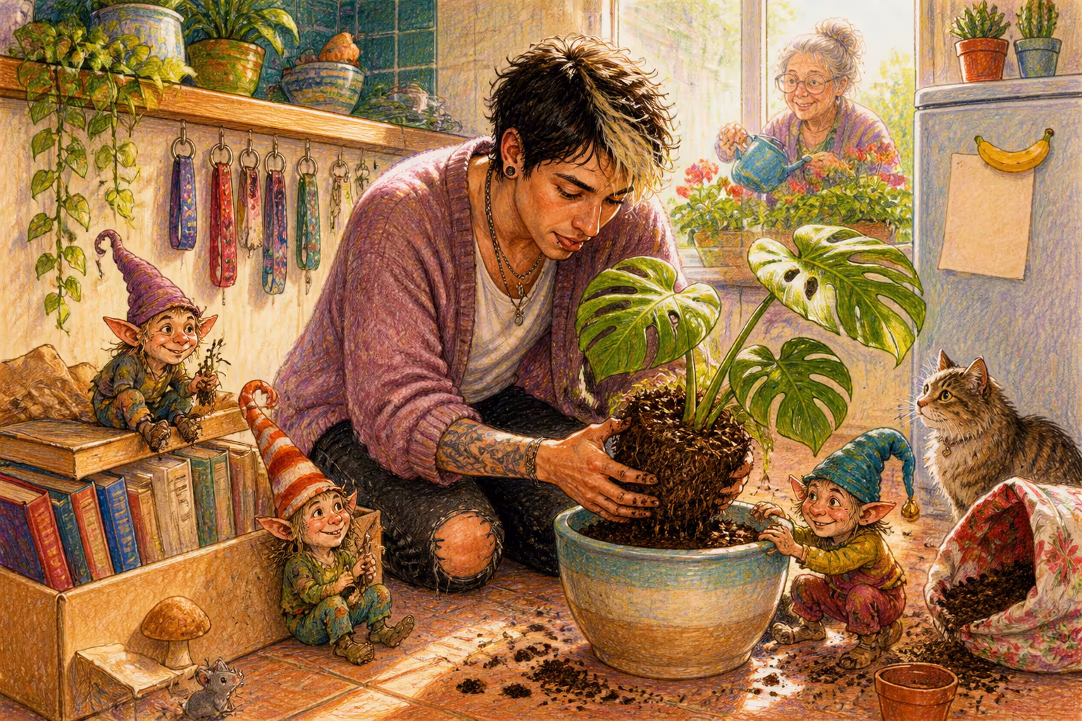 Escena de los Magikitos que ilustra la expresión Sentar cabeza