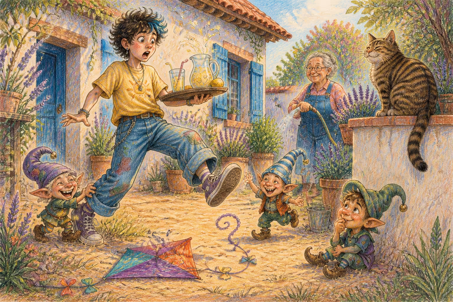 Escena de los Magikitos que ilustra la expresión Pegar la cachá