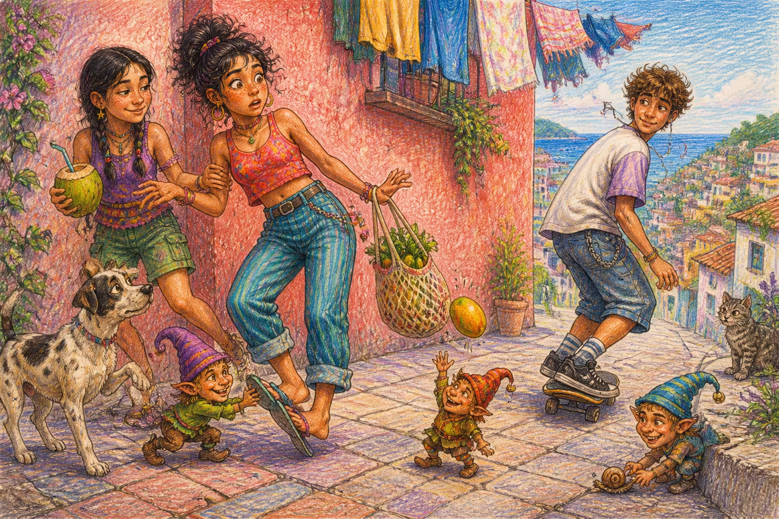 Escena de los Magikitos que ilustra la expresión Mover el piso