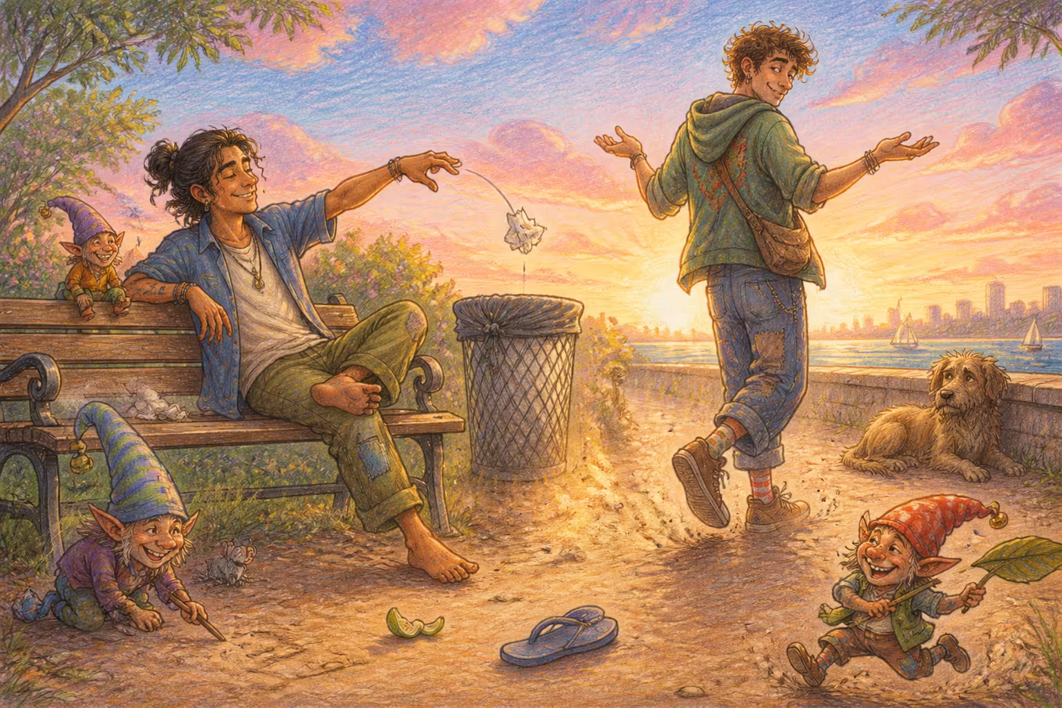 Escena de los Magikitos que ilustra la expresión Ahí nos vidrios