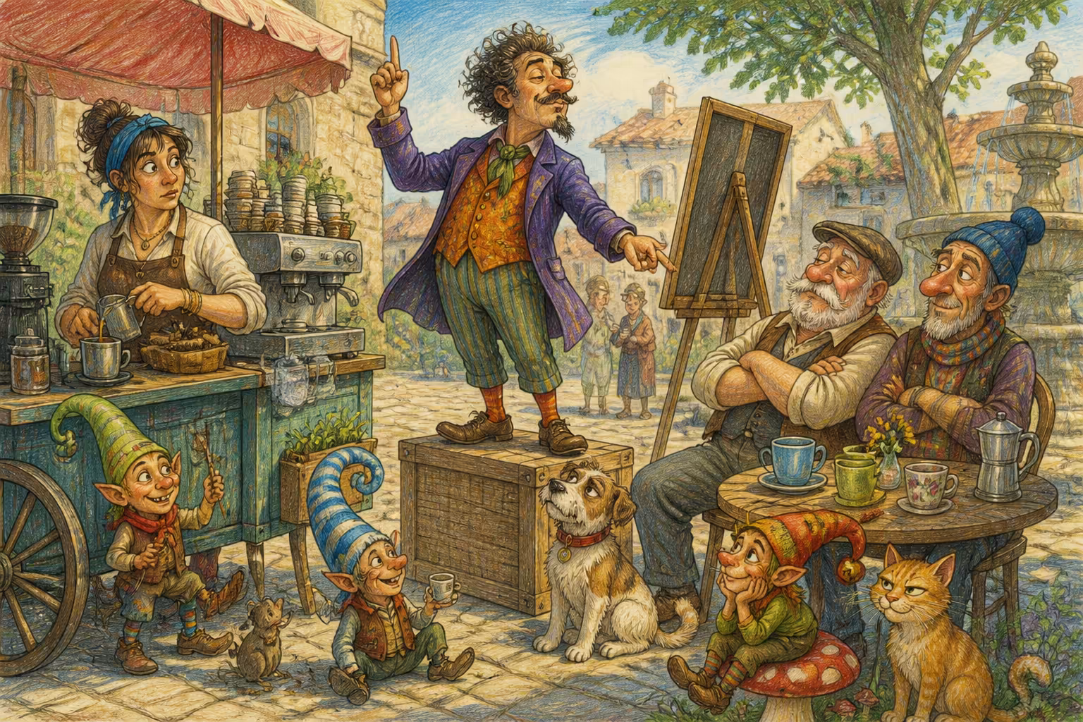 Escena de los Magikitos que ilustra la expresión Ir de maestro Liendre