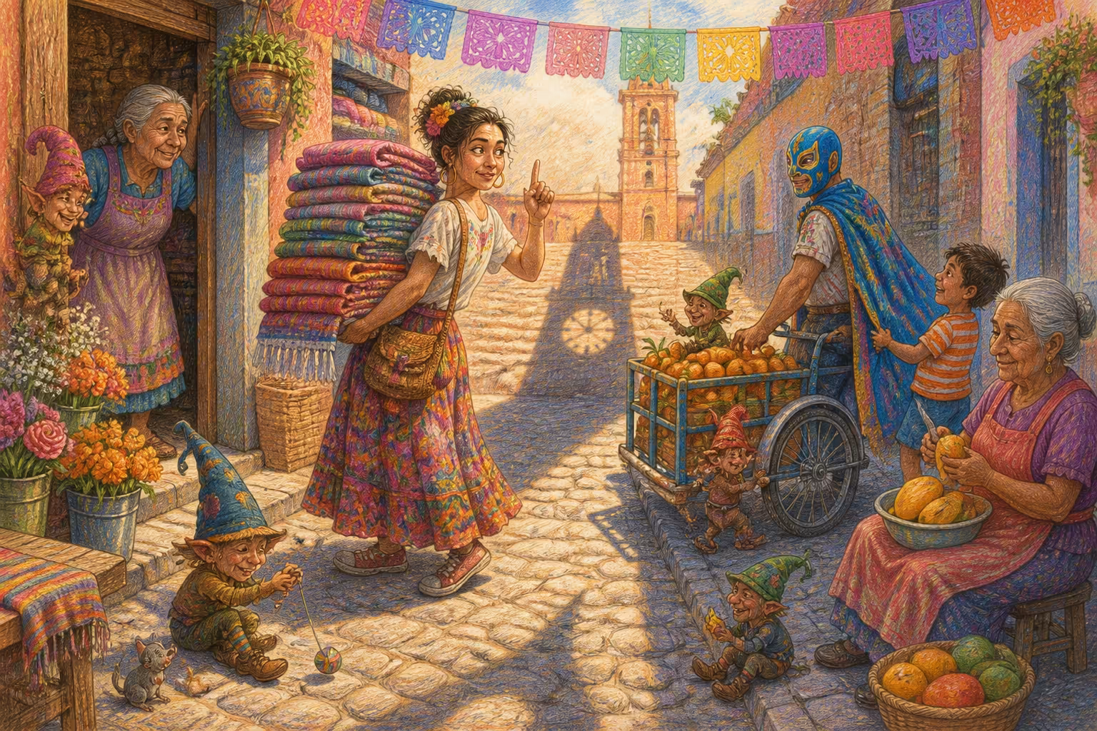 Escena de los Magikitos que ilustra la expresión Aguántame tantito