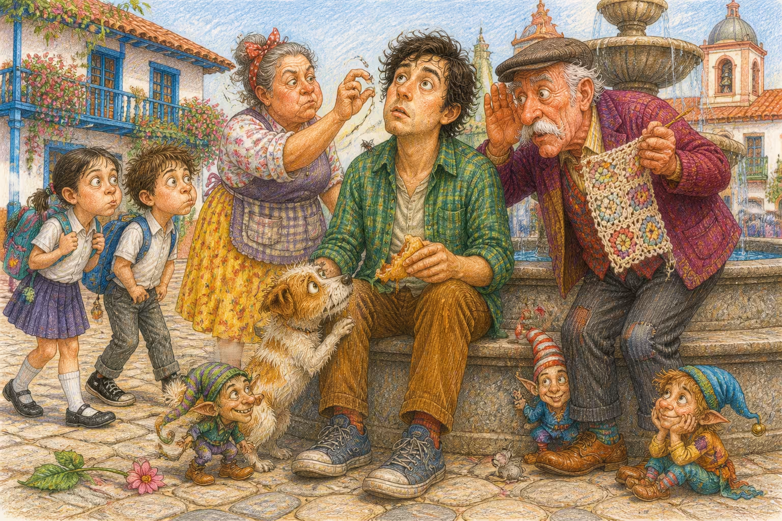 Escena de los Magikitos que ilustra la expresión Quedarse viendo un chispero