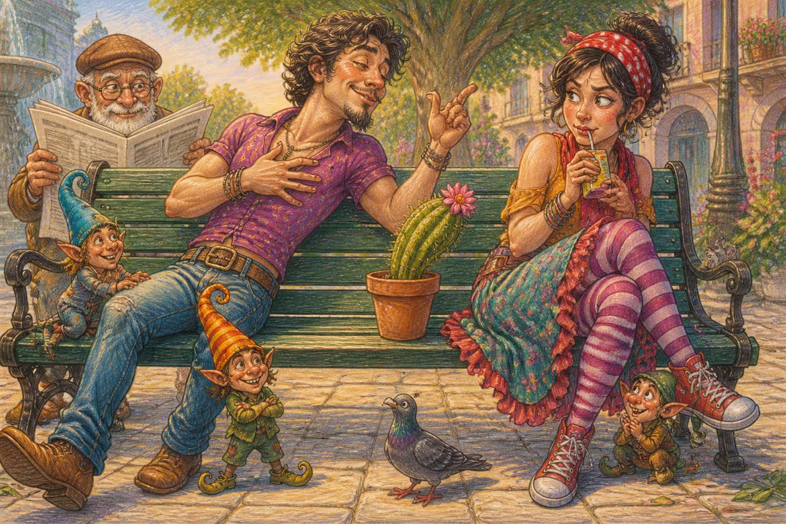 Escena de los Magikitos que ilustra la expresión Tirar labia