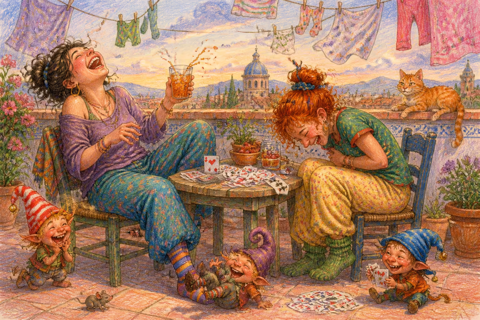 Escena de los Magikitos que ilustra la expresión Partirse el culo