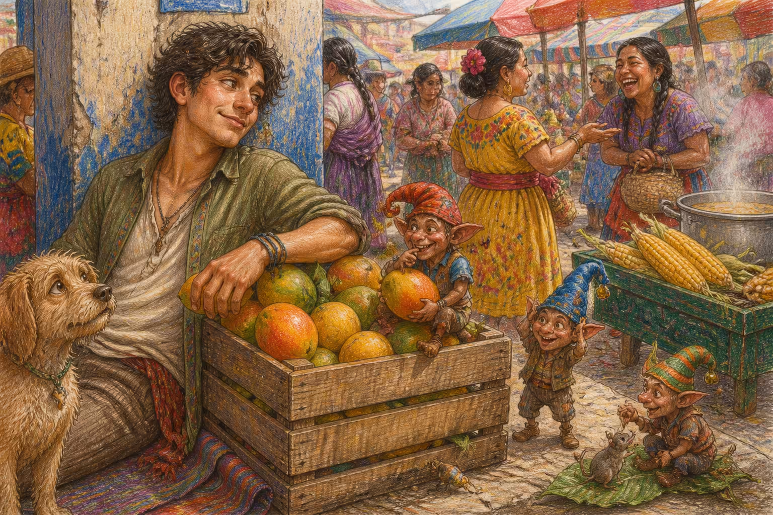 Escena de los Magikitos que ilustra la expresión Echar el taco de ojo