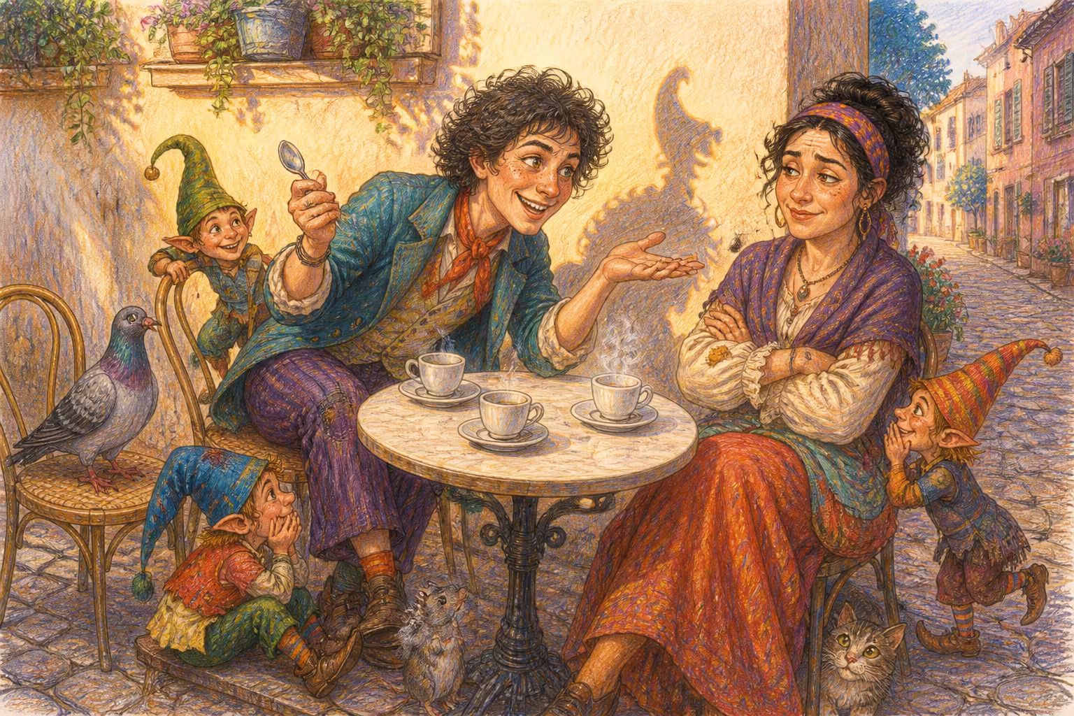 Escena de los Magikitos que ilustra la expresión Chamuyar