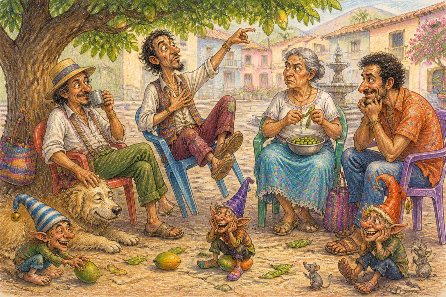 Escena de los Magikitos que ilustra la expresión Hablar paja