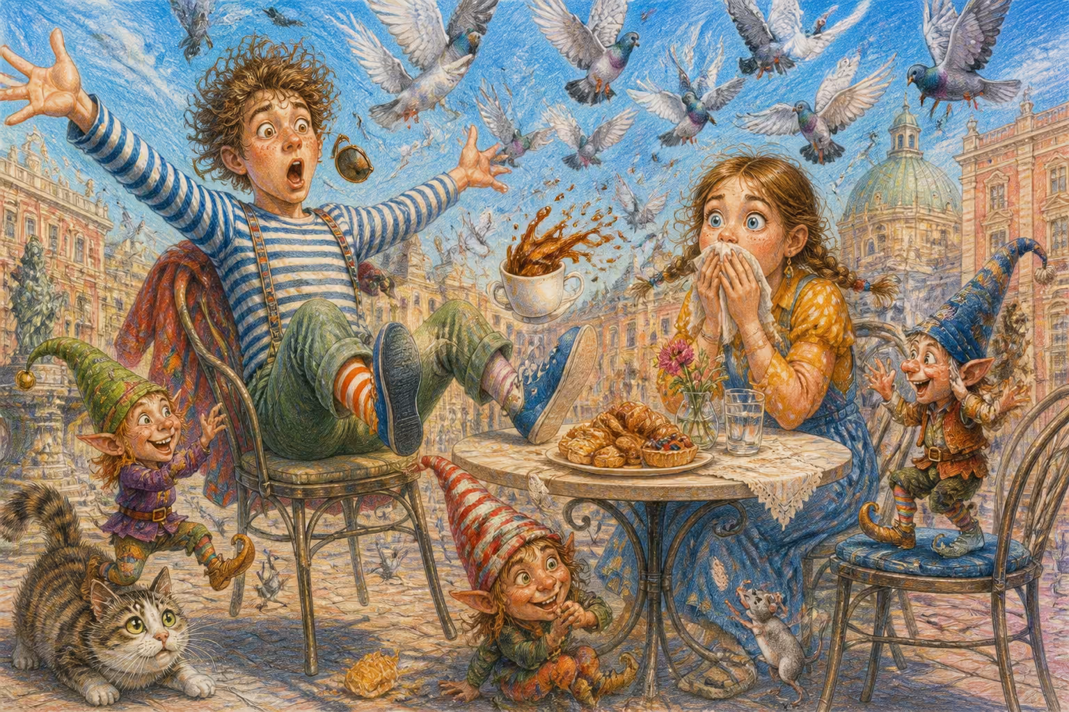 Escena de los Magikitos que ilustra la expresión De sopetón