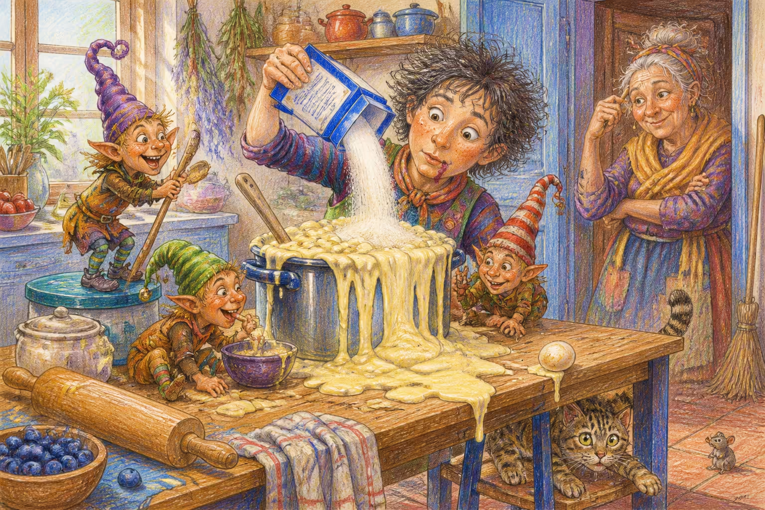 Escena de los Magikitos que ilustra la expresión Faltarle un hervor