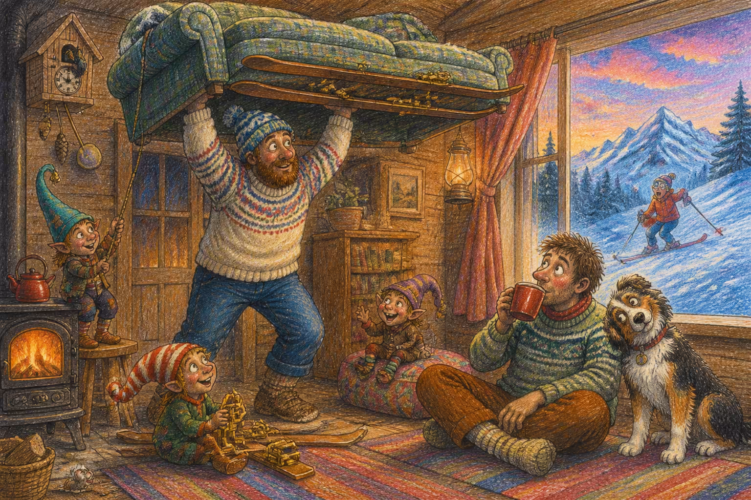 Une scène des Magikitos qui illustre l'expression Ça va le chalet ?