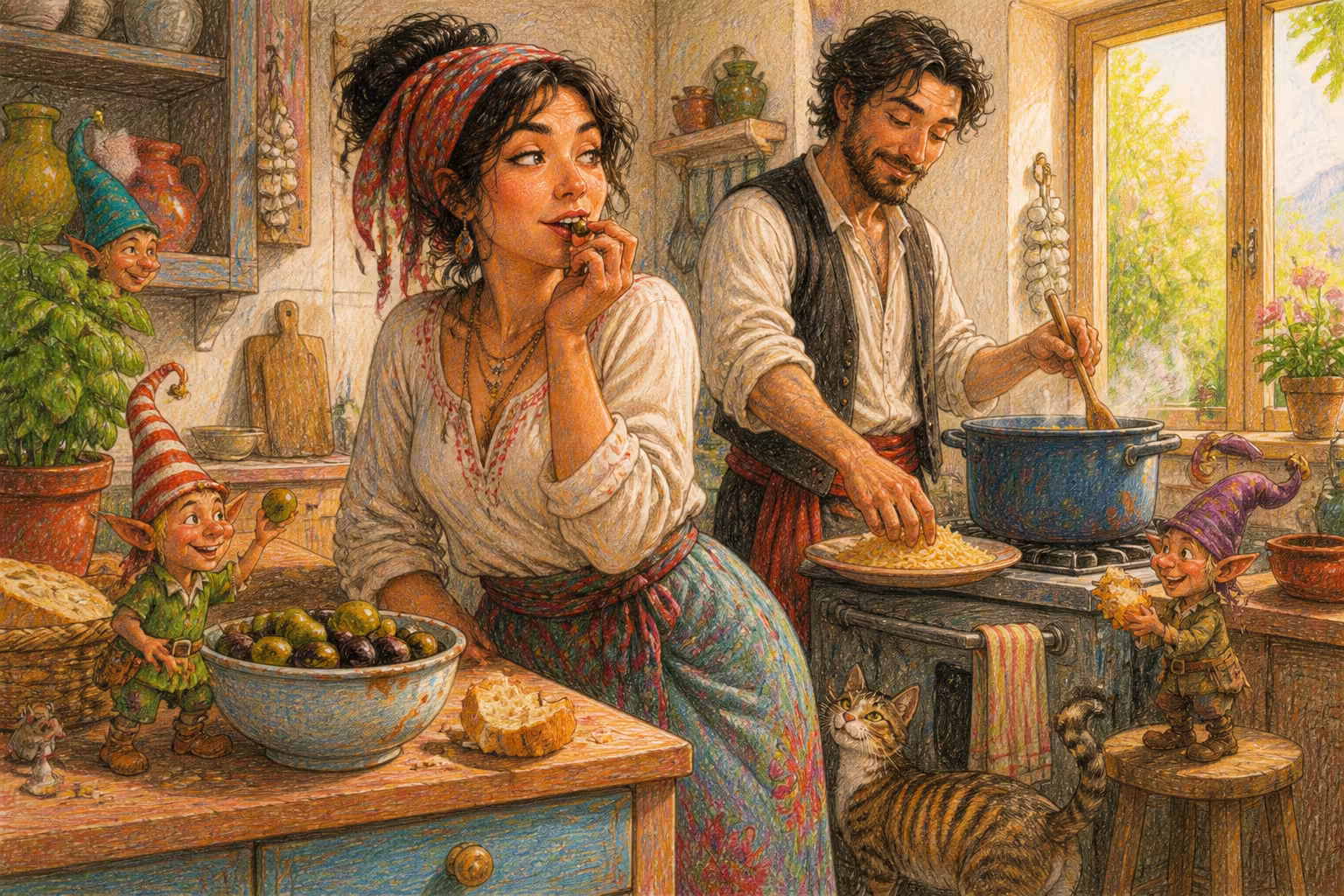 Una scena dei Magikitos che illustra l'espressione Spiluccare