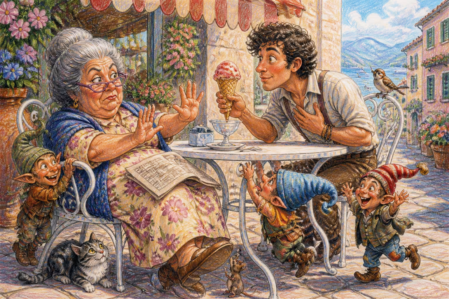 Una scena dei Magikitos che illustra l'espressione Ma va là
