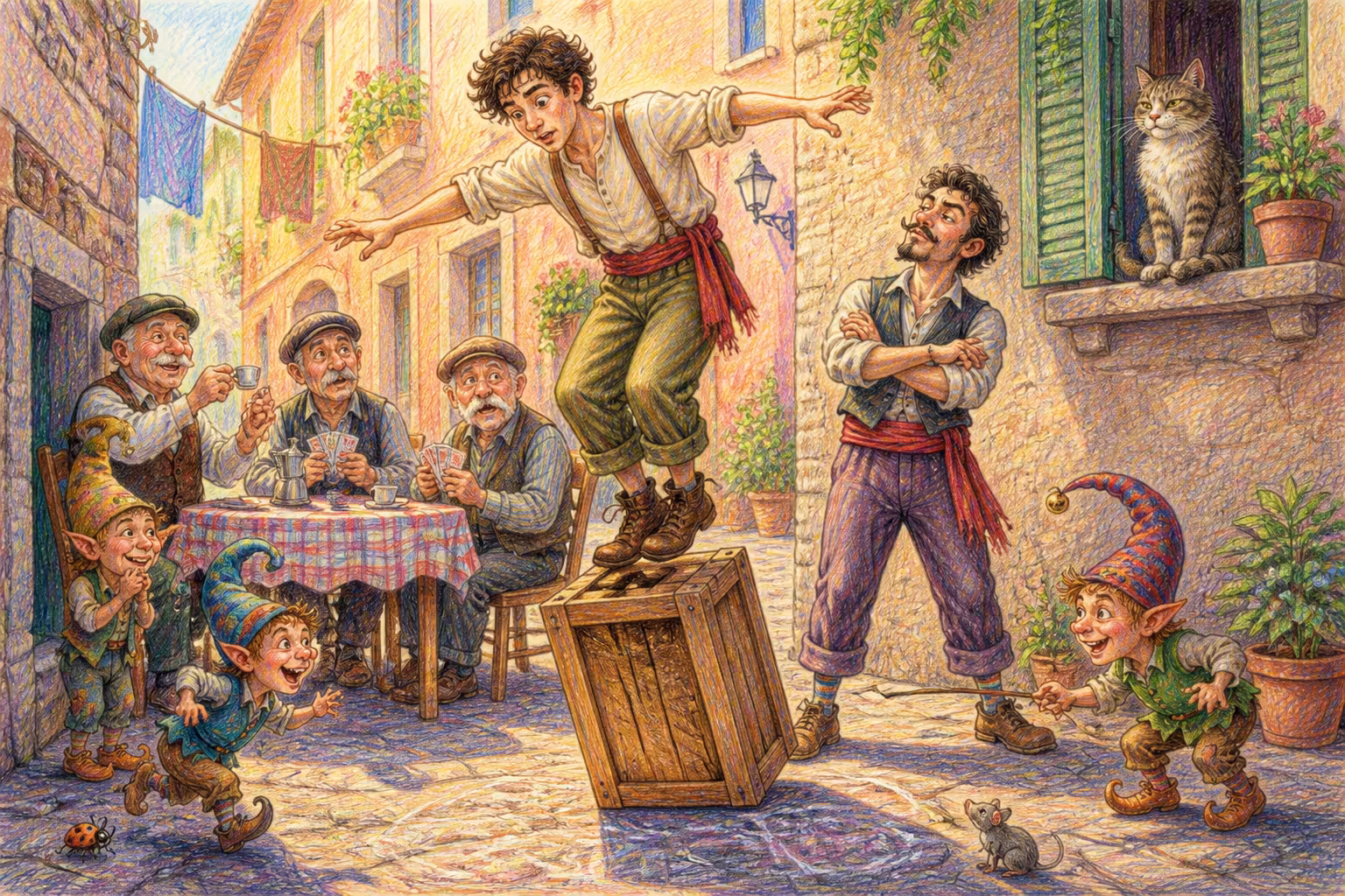 Una scena dei Magikitos che illustra l'espressione Gabbio