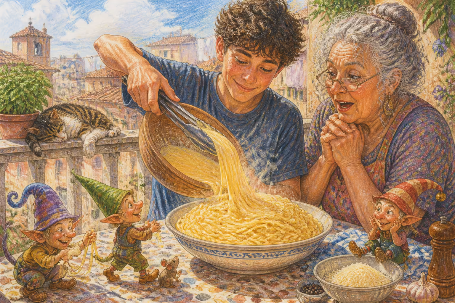 Una scena dei Magikitos che illustra l'espressione Sta 'na crema