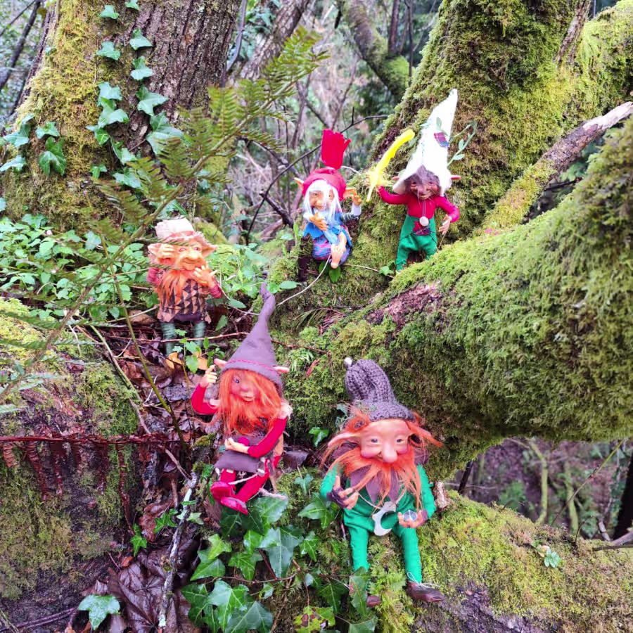 Magikitos reunidos en el bosque