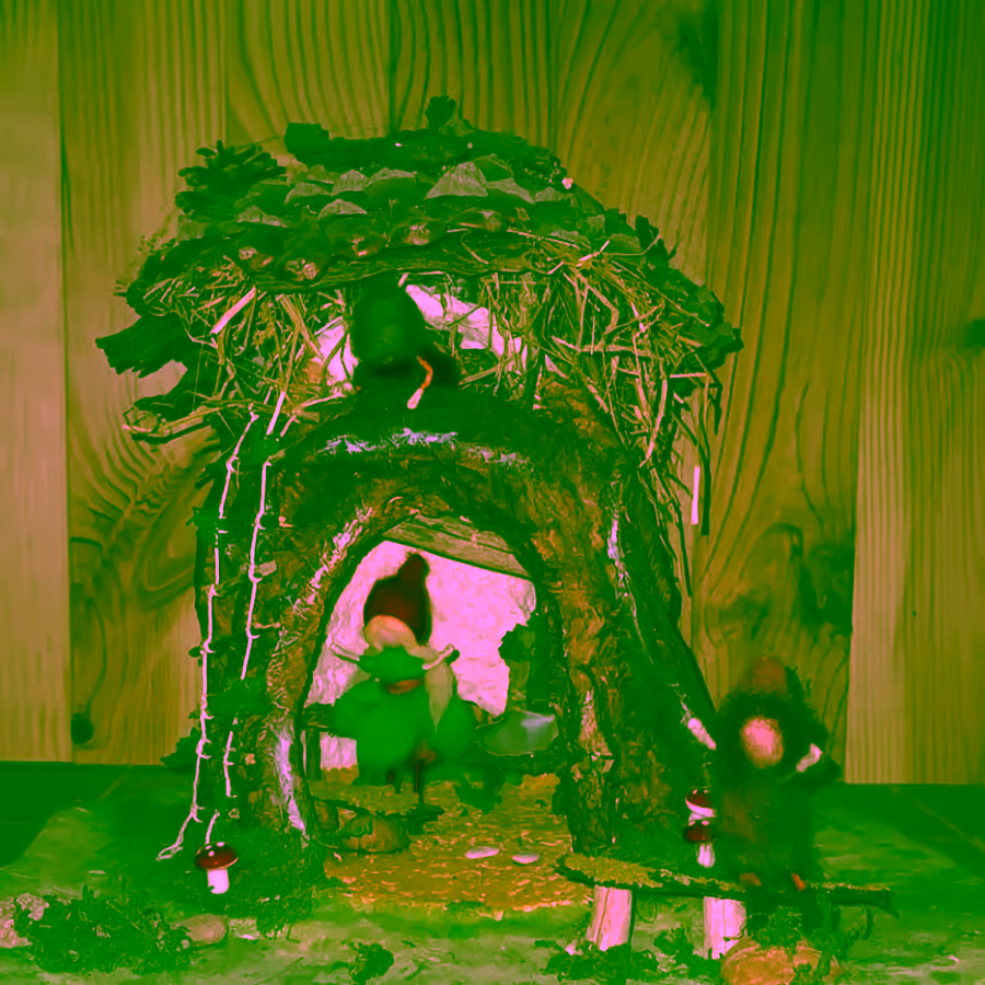 Casita de hadas del bosque